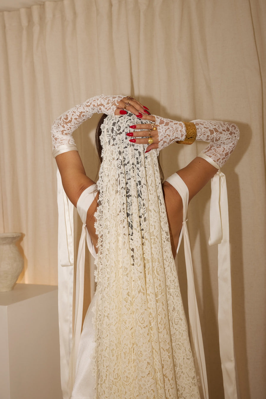 Vintage Lace Sleeves by L'eto Bridal, image 1